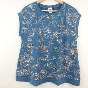 Anthropologie Tops - Anthro | Akemi + Kin Boxy Embroidered Top Anthropologie Tops - Anthro | Akemi + Kin Boxy Embroidered Top